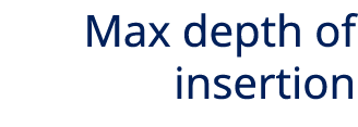 Max depth of insertion