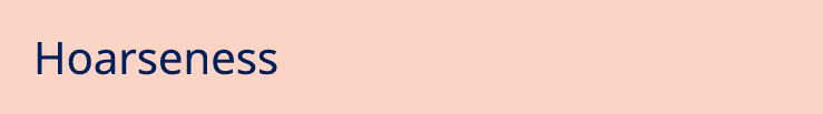 Hoarseness