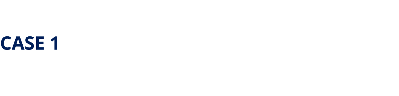 CASE 1 Paul, aged 60 Scheduled for elective orthopaedic surgery