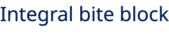 Integral bite block